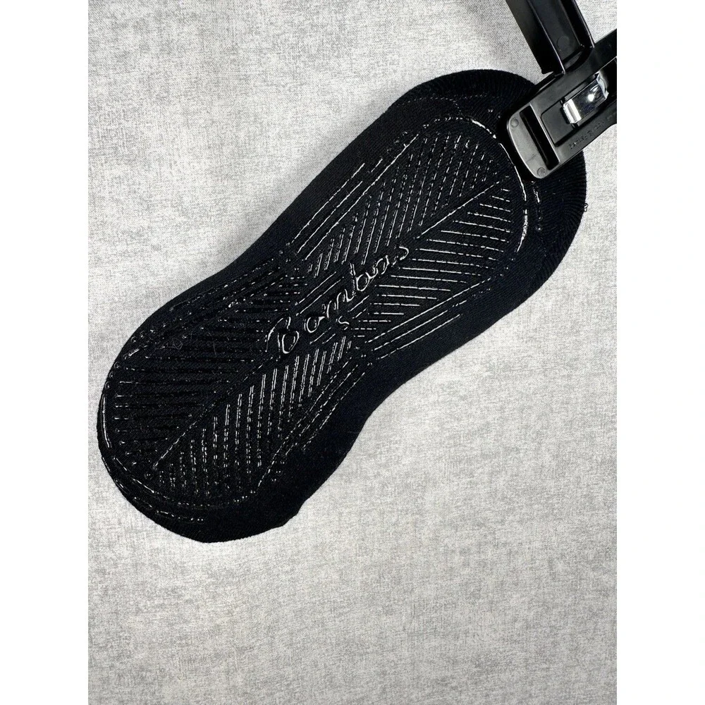 New Bombas No Show Socks Studio Gripper Ballets Size Small Black